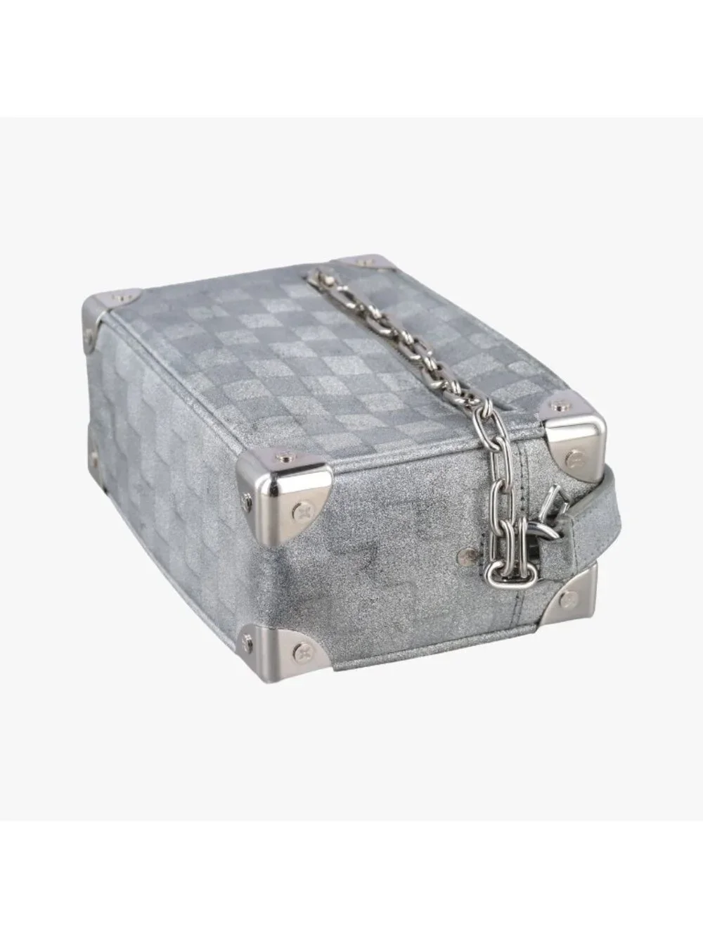 Louis Vuitton Mini Soft Trunk Silver Leather